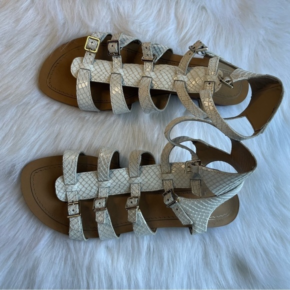 Antonio Melani Fea Gladiator White Sandal in St. Tropez Size 8 - Picture 3 of 8